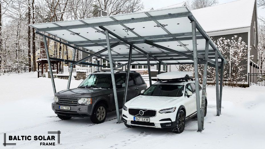 Päikesepaneelidega autovarjualune